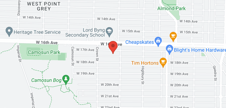 map of 3930 W 17TH AVENUE